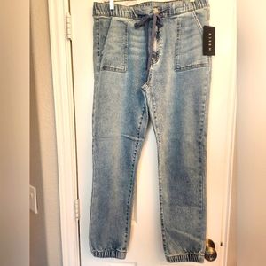 Risen MidRise Denim Joggers sz15